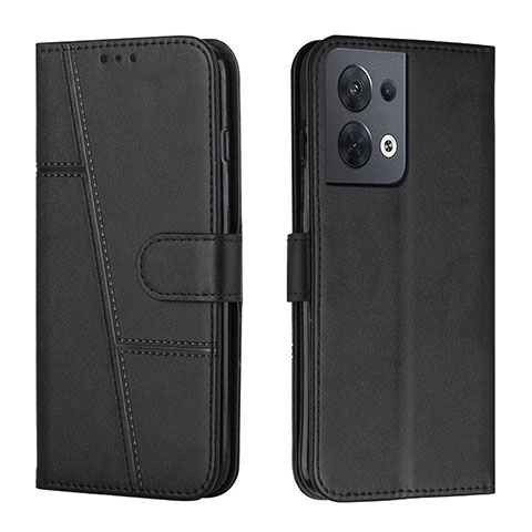 Funda de Cuero Cartera con Soporte Carcasa Y01X para Oppo Reno9 5G Negro