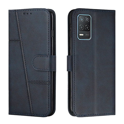 Funda de Cuero Cartera con Soporte Carcasa Y01X para Realme 8 5G Azul