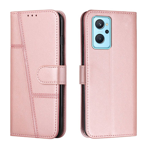 Funda de Cuero Cartera con Soporte Carcasa Y01X para Realme 9i 4G Oro Rosa