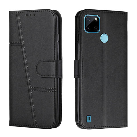 Funda de Cuero Cartera con Soporte Carcasa Y01X para Realme C21Y Negro