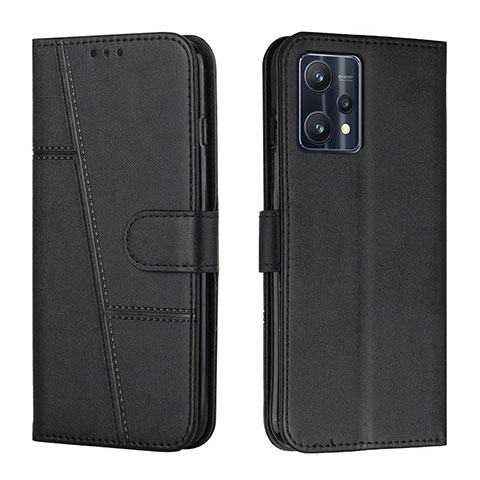 Funda de Cuero Cartera con Soporte Carcasa Y01X para Realme V25 5G Negro