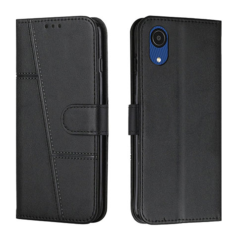 Funda de Cuero Cartera con Soporte Carcasa Y01X para Samsung Galaxy A03 Core Negro