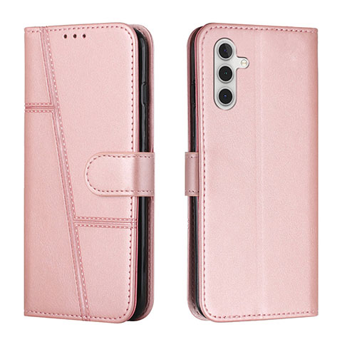 Funda de Cuero Cartera con Soporte Carcasa Y01X para Samsung Galaxy A04s Oro Rosa