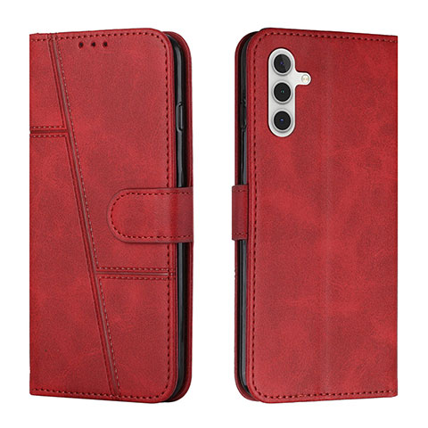 Funda de Cuero Cartera con Soporte Carcasa Y01X para Samsung Galaxy A04s Rojo