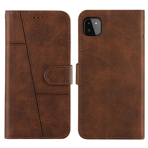 Funda de Cuero Cartera con Soporte Carcasa Y01X para Samsung Galaxy A22 5G Marron