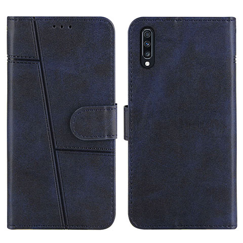 Funda de Cuero Cartera con Soporte Carcasa Y01X para Samsung Galaxy A30S Azul