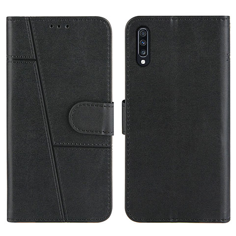 Funda de Cuero Cartera con Soporte Carcasa Y01X para Samsung Galaxy A30S Negro