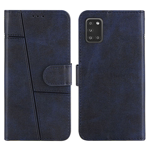 Funda de Cuero Cartera con Soporte Carcasa Y01X para Samsung Galaxy A31 Azul