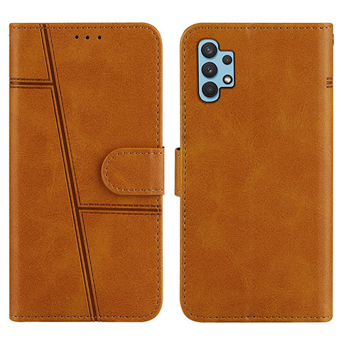 Funda de Cuero Cartera con Soporte Carcasa Y01X para Samsung Galaxy A32 4G Marron Claro