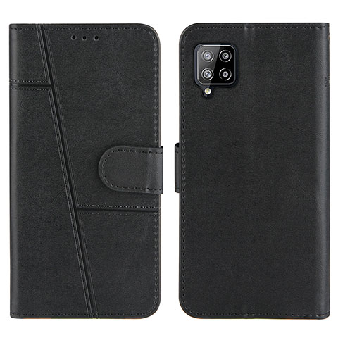 Funda de Cuero Cartera con Soporte Carcasa Y01X para Samsung Galaxy A42 5G Negro