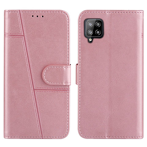 Funda de Cuero Cartera con Soporte Carcasa Y01X para Samsung Galaxy A42 5G Oro Rosa