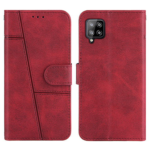 Funda de Cuero Cartera con Soporte Carcasa Y01X para Samsung Galaxy A42 5G Rojo