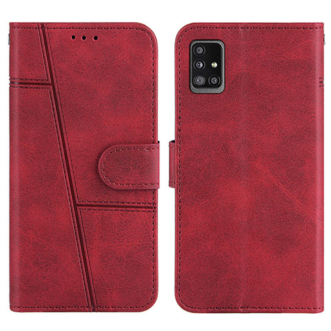 Funda de Cuero Cartera con Soporte Carcasa Y01X para Samsung Galaxy A51 4G Rojo