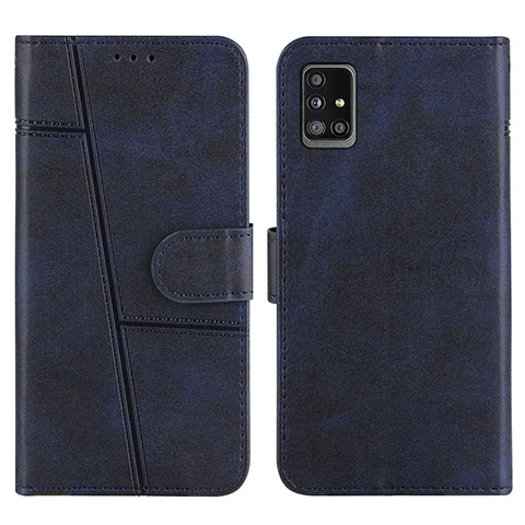 Funda de Cuero Cartera con Soporte Carcasa Y01X para Samsung Galaxy A51 5G Azul