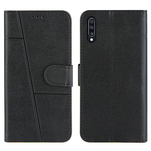 Funda de Cuero Cartera con Soporte Carcasa Y01X para Samsung Galaxy A70 Negro