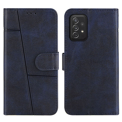 Funda de Cuero Cartera con Soporte Carcasa Y01X para Samsung Galaxy A72 4G Azul