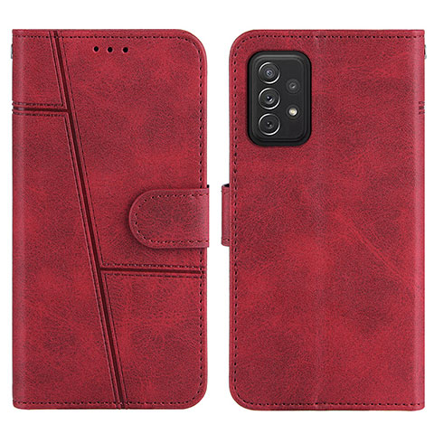 Funda de Cuero Cartera con Soporte Carcasa Y01X para Samsung Galaxy A72 4G Rojo