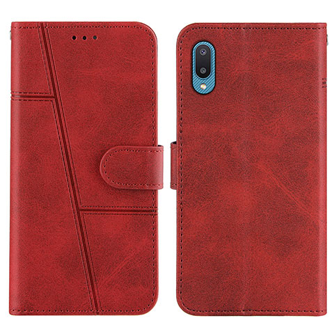 Funda de Cuero Cartera con Soporte Carcasa Y01X para Samsung Galaxy M02 Rojo