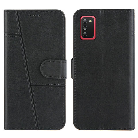 Funda de Cuero Cartera con Soporte Carcasa Y01X para Samsung Galaxy M02s Negro