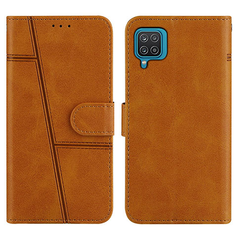 Funda de Cuero Cartera con Soporte Carcasa Y01X para Samsung Galaxy M12 Marron Claro