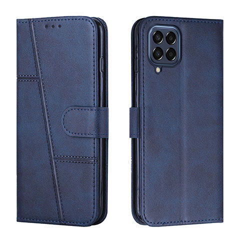 Funda de Cuero Cartera con Soporte Carcasa Y01X para Samsung Galaxy M33 5G Azul