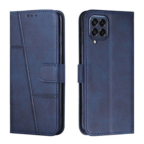 Funda de Cuero Cartera con Soporte Carcasa Y01X para Samsung Galaxy M53 5G Azul