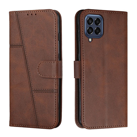 Funda de Cuero Cartera con Soporte Carcasa Y01X para Samsung Galaxy M53 5G Marron