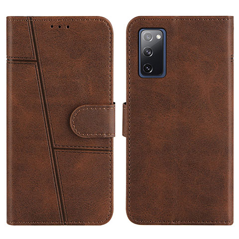 Funda de Cuero Cartera con Soporte Carcasa Y01X para Samsung Galaxy S20 Lite 5G Marron