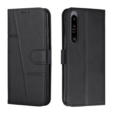 Funda de Cuero Cartera con Soporte Carcasa Y01X para Sony Xperia 1 IV SO-51C Negro