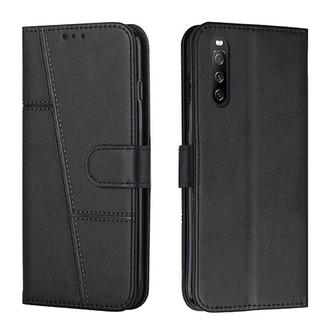 Funda de Cuero Cartera con Soporte Carcasa Y01X para Sony Xperia 10 IV SO-52C Negro