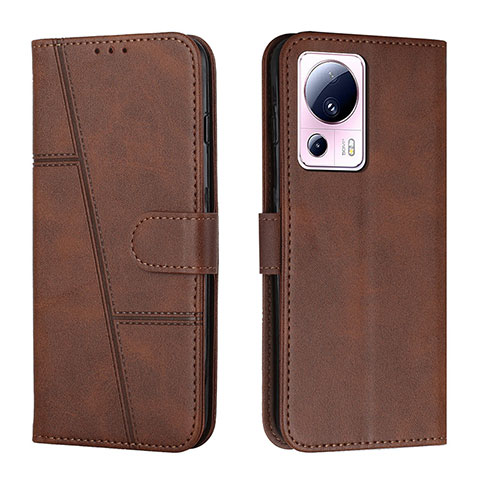 Funda de Cuero Cartera con Soporte Carcasa Y01X para Xiaomi Civi 2 5G Marron