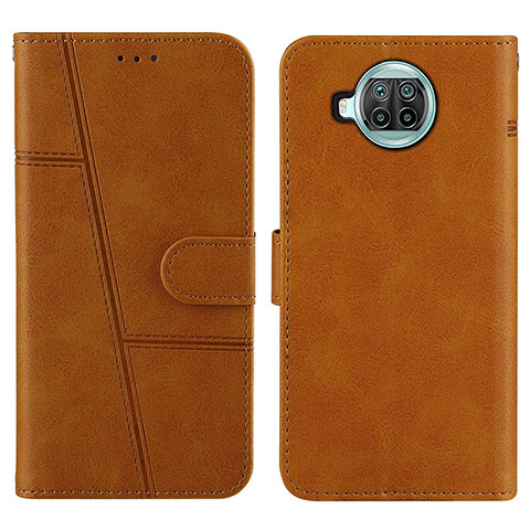 Funda de Cuero Cartera con Soporte Carcasa Y01X para Xiaomi Mi 10i 5G Marron Claro