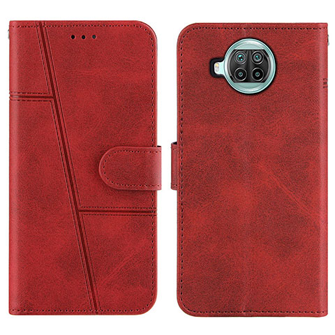 Funda de Cuero Cartera con Soporte Carcasa Y01X para Xiaomi Mi 10i 5G Rojo