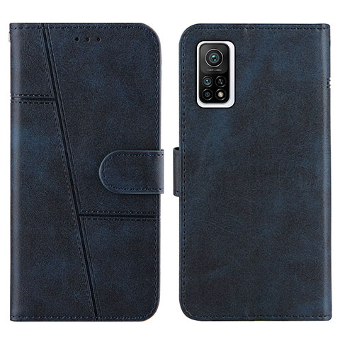 Funda de Cuero Cartera con Soporte Carcasa Y01X para Xiaomi Mi 10T 5G Azul