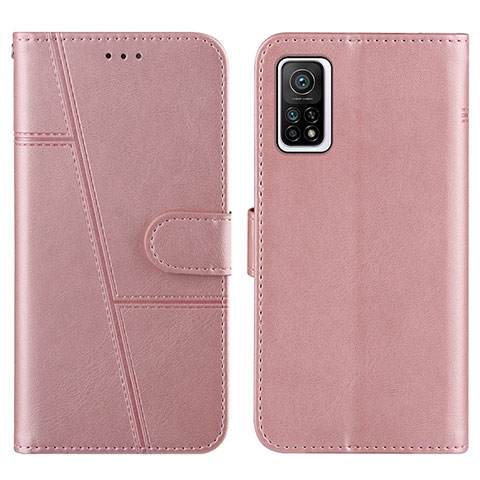 Funda de Cuero Cartera con Soporte Carcasa Y01X para Xiaomi Mi 10T Pro 5G Oro Rosa