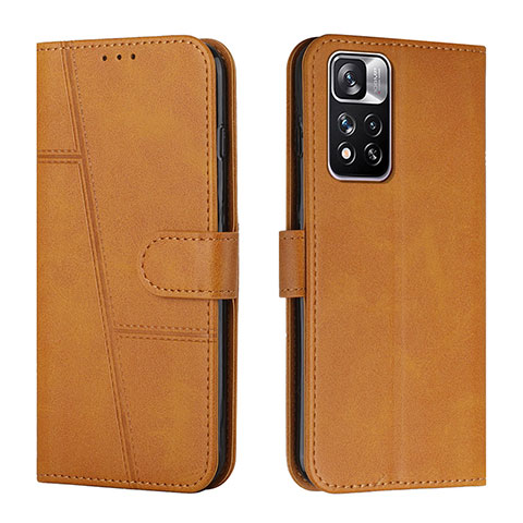 Funda de Cuero Cartera con Soporte Carcasa Y01X para Xiaomi Mi 11i 5G (2022) Marron Claro