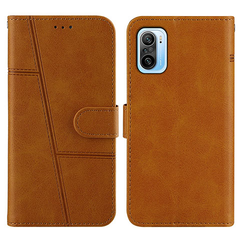 Funda de Cuero Cartera con Soporte Carcasa Y01X para Xiaomi Mi 11i 5G Marron Claro