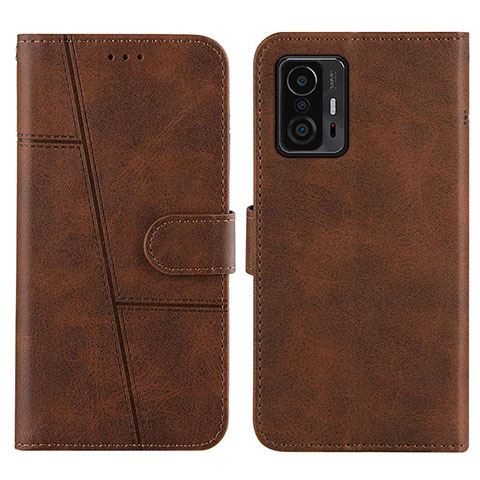 Funda de Cuero Cartera con Soporte Carcasa Y01X para Xiaomi Mi 11T 5G Marron