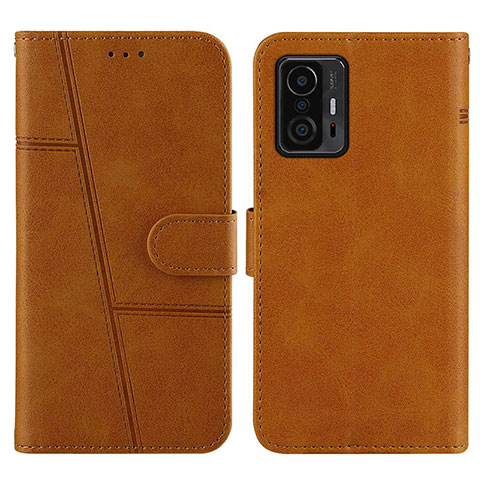 Funda de Cuero Cartera con Soporte Carcasa Y01X para Xiaomi Mi 11T 5G Marron Claro