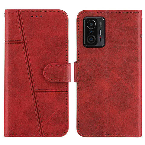 Funda de Cuero Cartera con Soporte Carcasa Y01X para Xiaomi Mi 11T Pro 5G Rojo