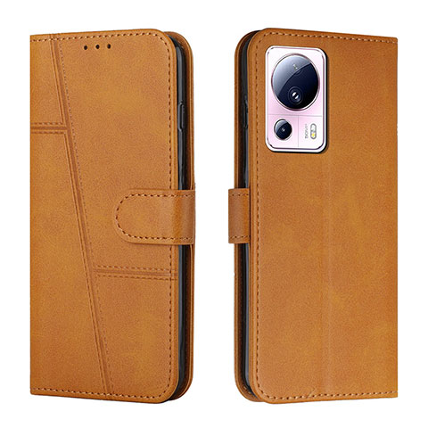 Funda de Cuero Cartera con Soporte Carcasa Y01X para Xiaomi Mi 12 Lite NE 5G Marron Claro