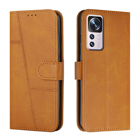 Funda de Cuero Cartera con Soporte Carcasa Y01X para Xiaomi Mi 12T 5G Marron Claro