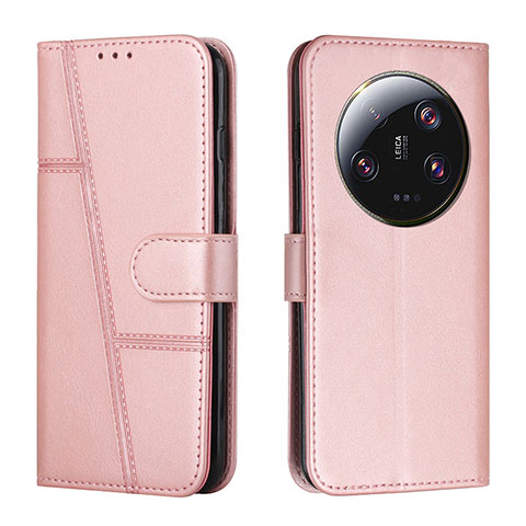 Funda de Cuero Cartera con Soporte Carcasa Y01X para Xiaomi Mi 13 Ultra 5G Oro Rosa