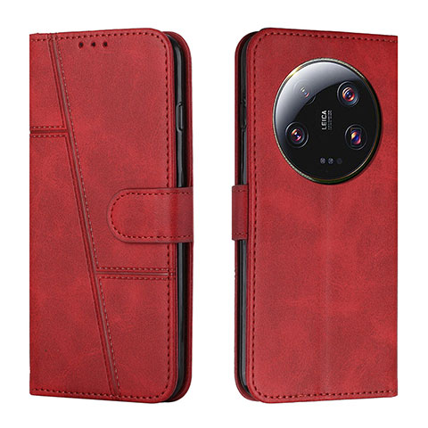 Funda de Cuero Cartera con Soporte Carcasa Y01X para Xiaomi Mi 13 Ultra 5G Rojo