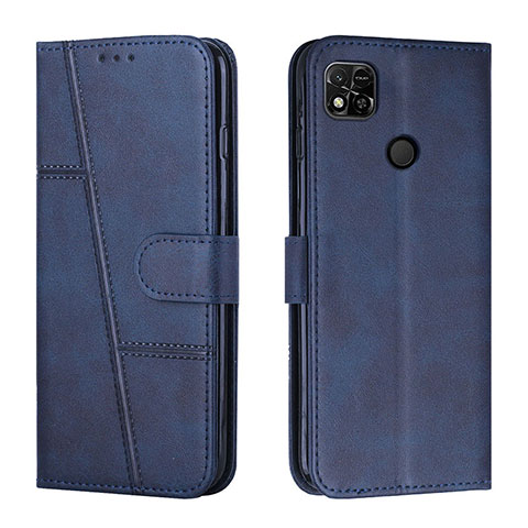 Funda de Cuero Cartera con Soporte Carcasa Y01X para Xiaomi POCO C31 Azul