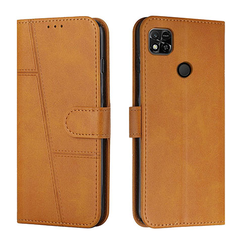 Funda de Cuero Cartera con Soporte Carcasa Y01X para Xiaomi POCO C31 Marron Claro