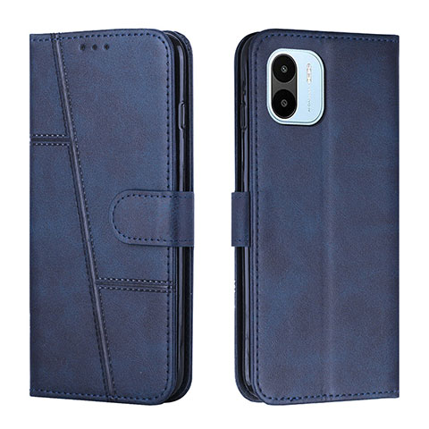 Funda de Cuero Cartera con Soporte Carcasa Y01X para Xiaomi Poco C50 Azul