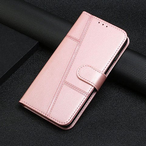 Funda de Cuero Cartera con Soporte Carcasa Y01X para Xiaomi Poco C55 Oro Rosa