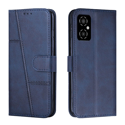 Funda de Cuero Cartera con Soporte Carcasa Y01X para Xiaomi Poco M4 5G Azul