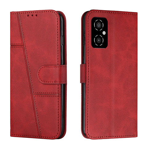 Funda de Cuero Cartera con Soporte Carcasa Y01X para Xiaomi Poco M4 5G Rojo